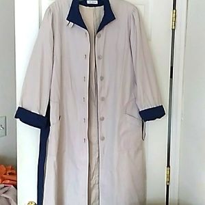 Full length trench coat